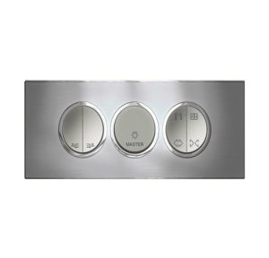 Legrand Arteor 6M Stainless Steel Cover Plate With Frame, 5759 36